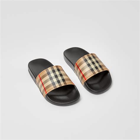 kids burberry slides